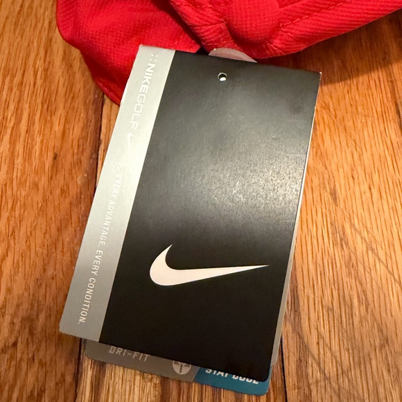 Nike Golf Mercedes-Benz Red Dri-FIT Hat NWT 727043 Adjustable Velcro Cap - Picture 2 of 6